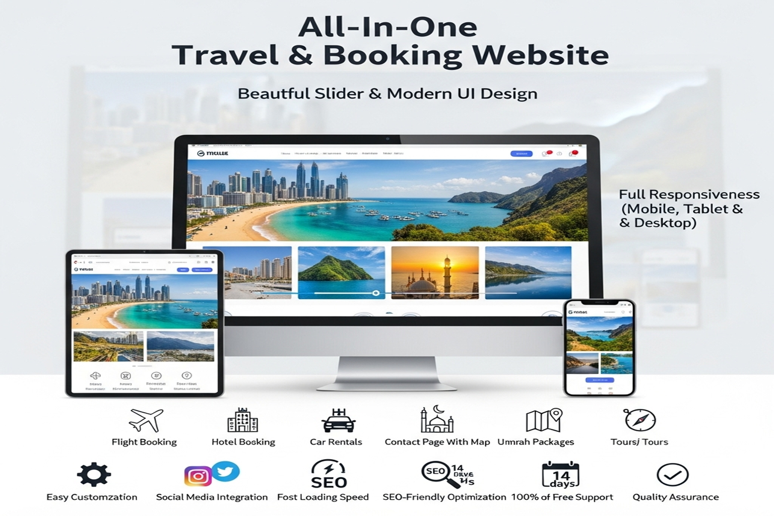 Best Travel, Car Rental & Booking Website – Umrah, Flights, Hotels & Tours