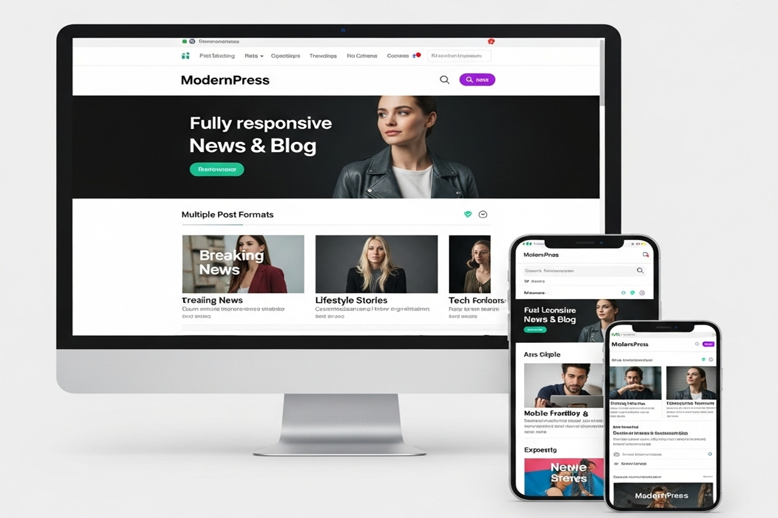 ModernPress – Smart, Responsive Blog & Digital Newspaper Website