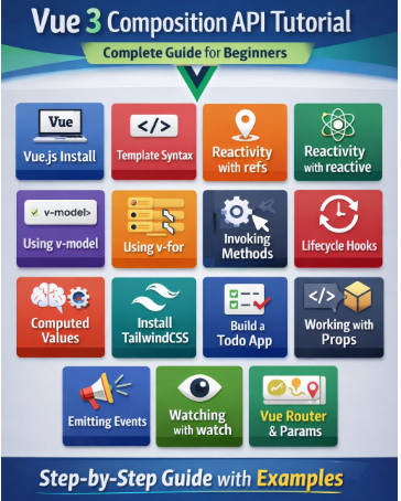 Vue 3 Composition API – Complete Tutorial