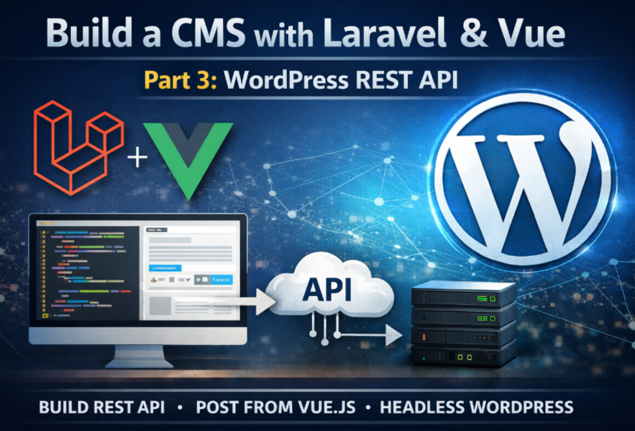 Laravel Vue 3 Draft Post Save - WordPress JSON API