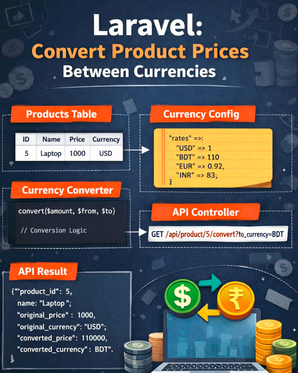 Smart Product Currency Conversion API in Laravel – Convert Existing Prices with Ease