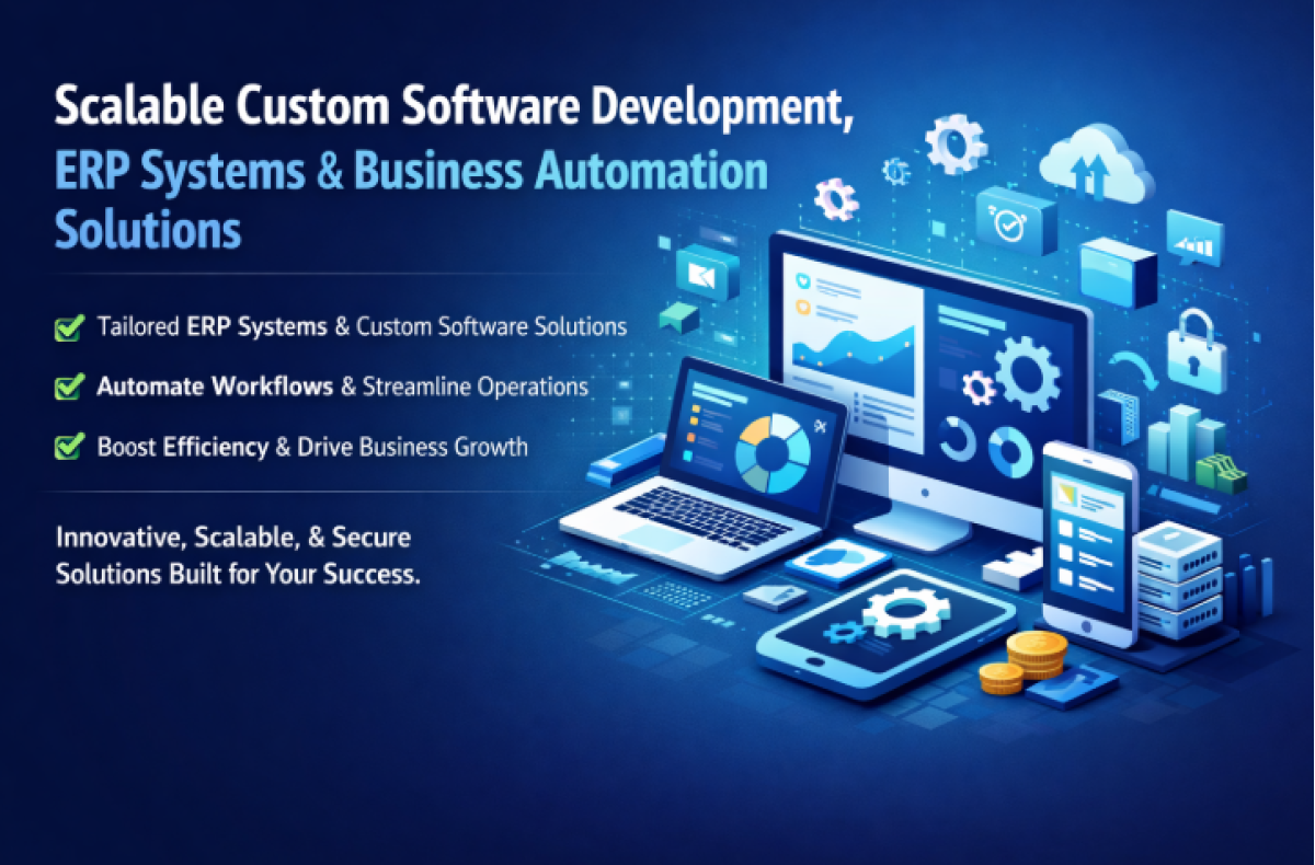 Scalable Custom Software Development, ERP Systems & Business Automation Solutions