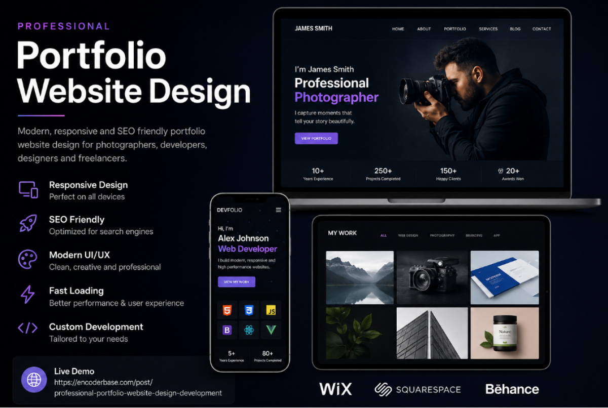How to Create a Professional Looking Website for Your Portfolio