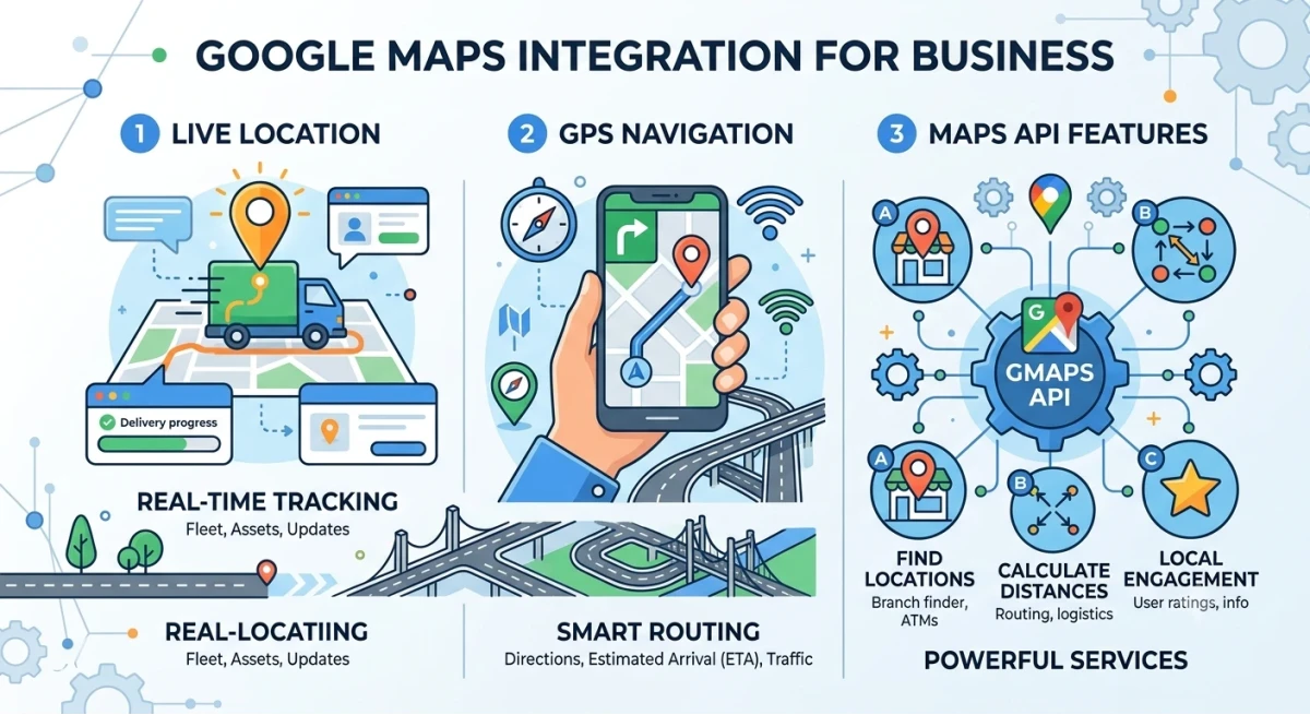 Google Maps Integration: Benefits, Features & Complete Business Guide