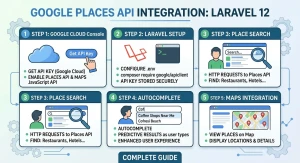 Google Places API Integration in Laravel 12: Complete Guide with Place Search, Autocomplete & Maps
