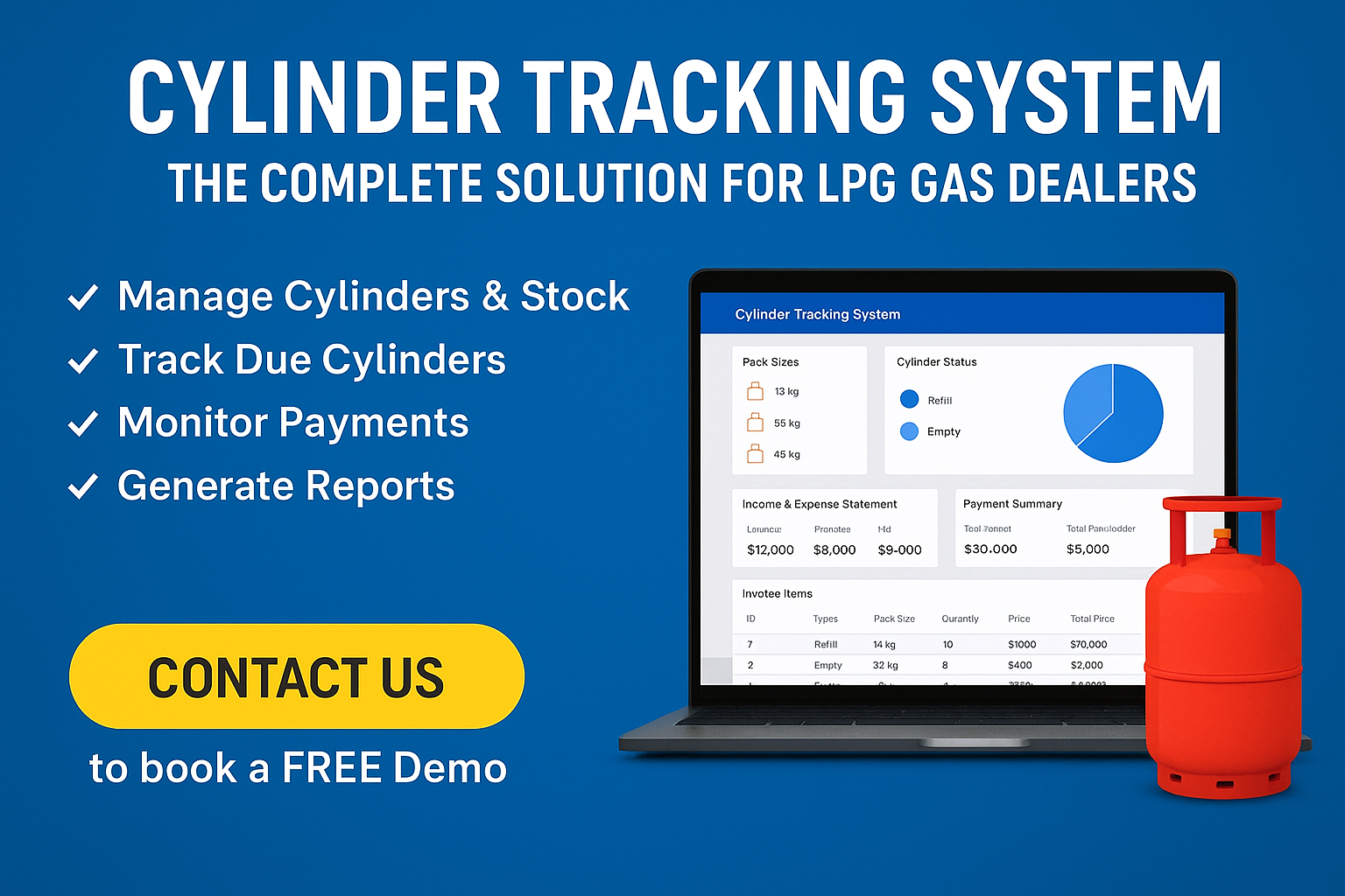LPG Cylinder Tracking Software